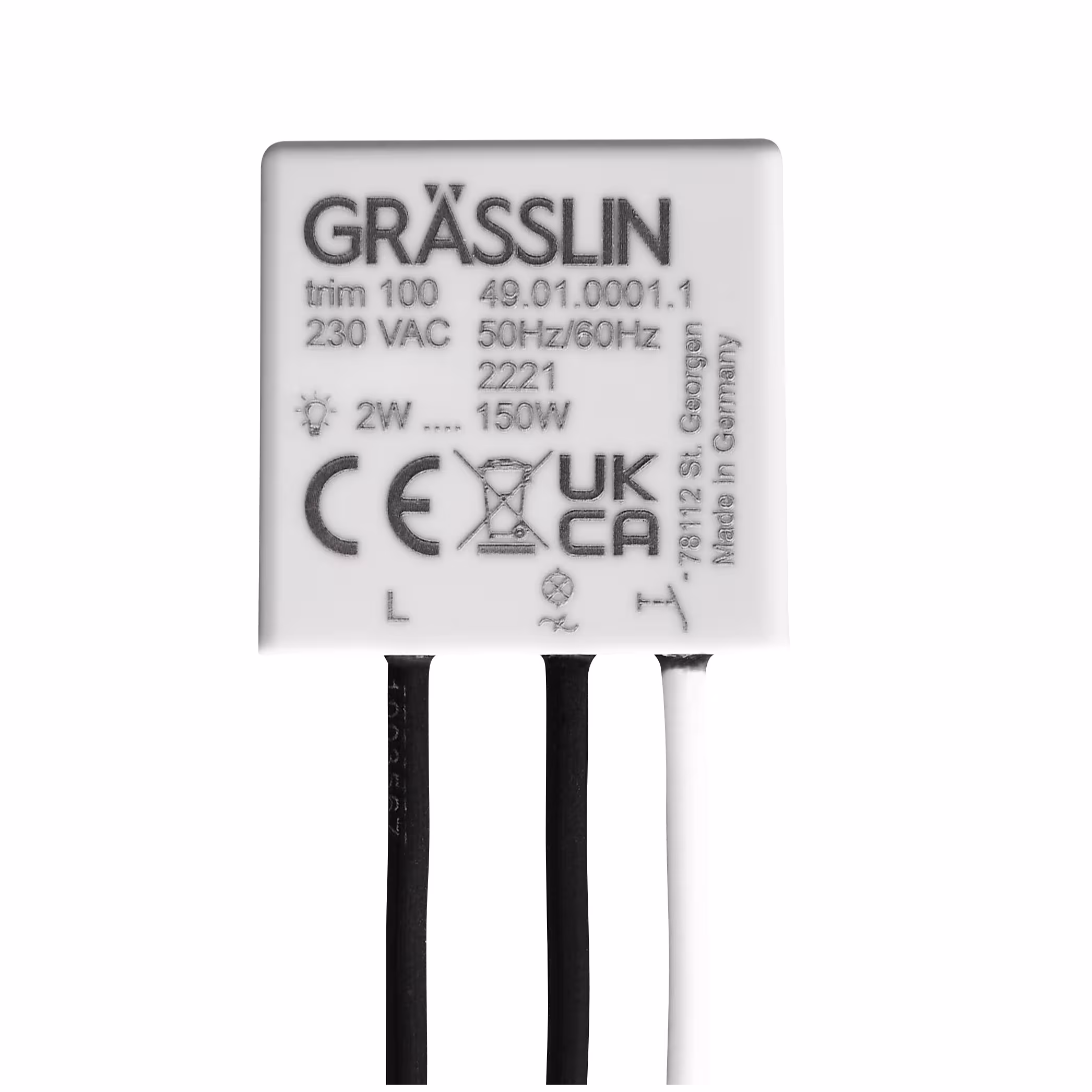 Universele inbouwdimmer van Grässlin tijdschakeltechniek Universele dimmer inbouw, gebouwautomatisering