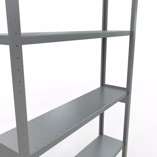 Figuur nr. 13 van het artikel basisrek, legplank, insteeksysteem MULTIplus250, 3000 x 1300 x 300 mm, 7 legborden, lengtestangen, verzinkt uit de insteeksysteem productgroep van Schulte Lagertechnik.