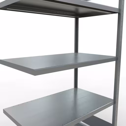 Aanbouwrekken, rekken, insteeksysteem MULTIplus250, 2000 x 1000 x 600 mm (HxBxD), 5 legborden, verzinkt van Schulte Lagertechnik uit de categorie insteeksystemen