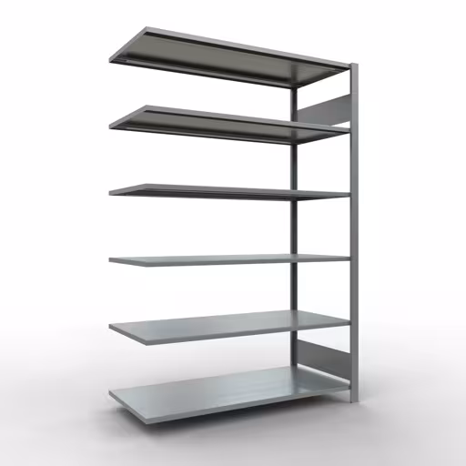 Afbeelding nr. 13 van het artikel, kantoorrekken, insteeksysteem MULTIplus150, 2000 x 1300 x 600 mm, 6 legborden, verzinkt, zonder middenaanslag uit de productgroep kantoorrekken van Schulte Lagertechnik