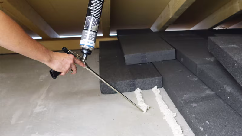 Dakisolatielijm 750 ml voor NBS pistool Fußboden, Konstruktion, Erwachsener, Mann, Person