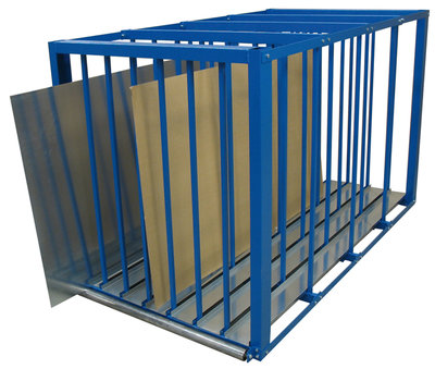 Opbergbox van plaatstaal, 1500 x 1100 x 2500 mm HxBxD, RAL 5010 gentiaanblauw, 7 vakken met verzinkte stalen bakjes van het merk Schulte Lagertechnik Opbergbox van plaatstaal, 1500 x 1100 x 2500 mm (H x B x D), RAL 5010 gentiaanblauw, 7 vakken met verzinkte stalen bakjes uit de categorie accessoires met artikelnummer 46033-U