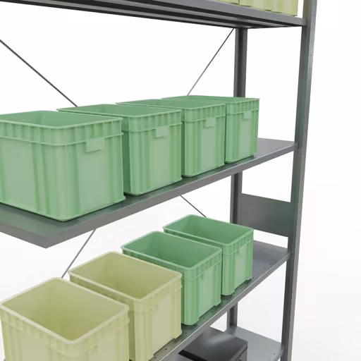 Insteeksysteem opzetplank 3000x1300x300 mm, type 150 kg, verzinkt met GTIN 4004514217776 Insteeksysteem opzetplank 3000x1300x300 mm, type 150 kg, verzinkt van Schulte Lagertechnik met het artikelnr. 12737-130