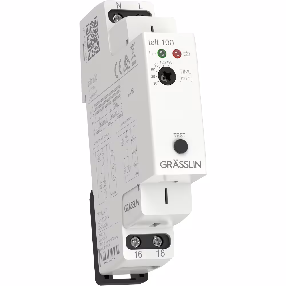 Tijdrelais telt 100 van Grässlin tijdschakeltechnologie Tijdrelais telt 100 uit de categorie gebouwautomatisering met artikelnr. 40.02.0001.1