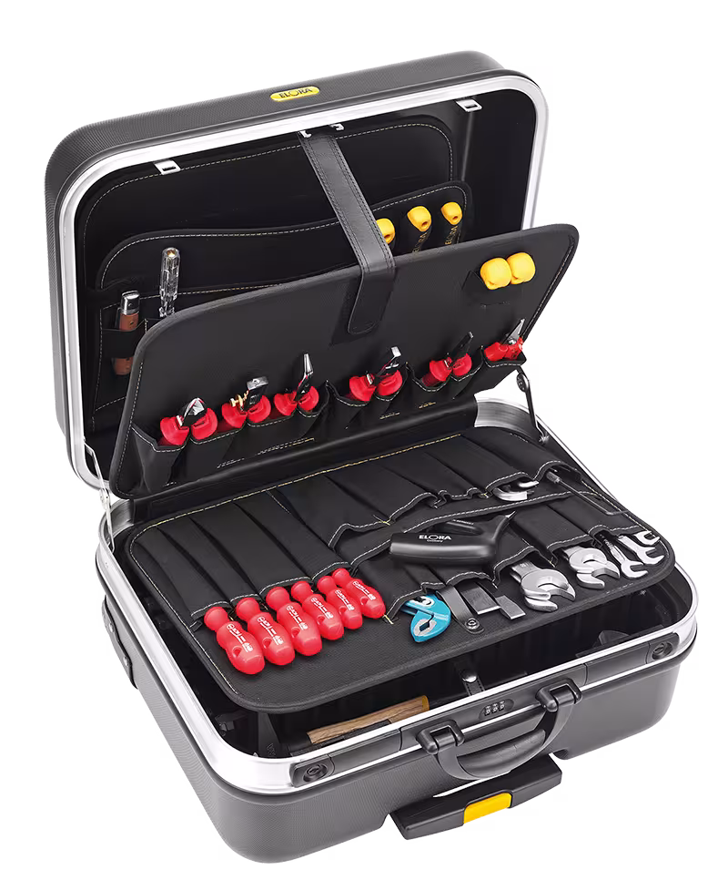 Trolley met harde schaal, ELORA-1381-L uit de categorie organisatiesystemen & werkplaatswagens met GTIN 4022989142348 Trolley met harde schaal, ELORA-1381-L van het merk ELORA uit het assortiment werkplaatsinrichting