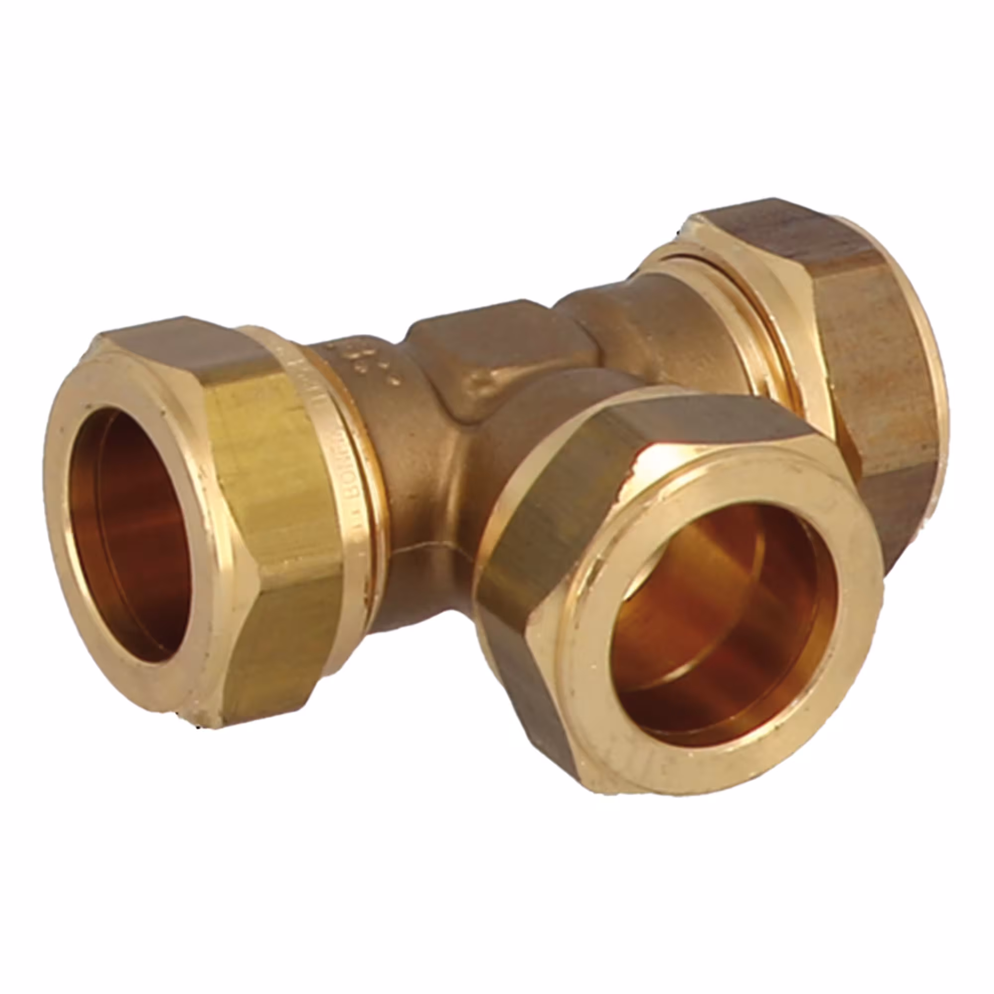 Messing T-stukken van General Fittings Messing T-stukken, messing knelkoppelingen