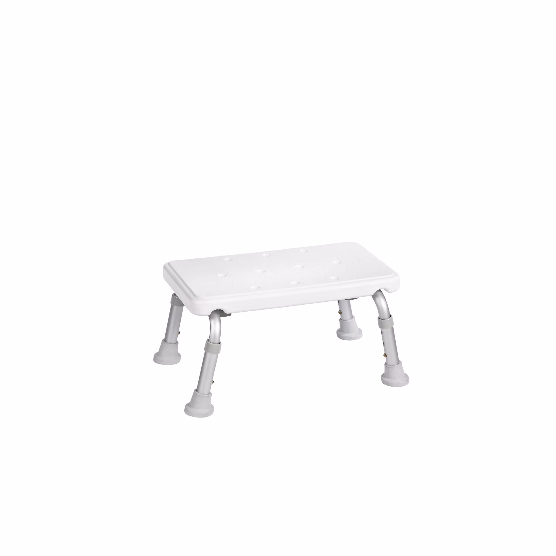 Badkamerkruk Sam, wit, in hoogte verstelbaar, krukken, stoelen, kruk, artikelnr. A0102601