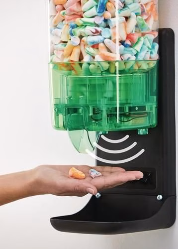 Detailbild 3973542 Gehoorbeschermingsdispenser PlugStation TouchFree met vulling Spark Plugs (500 paar) MOLDEX