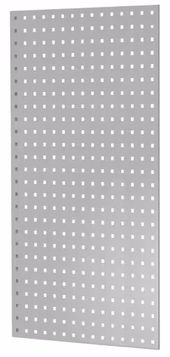 Geperforeerde plaat zijpaneel, 90 x 1000 x 600 mm (H x D), RAL 7035 lichtgrijs van Schulte Lagertechnik Geperforeerde zijwand, 90 x 1000 x 600 mm (H x D), RAL 7035 lichtgrijs, accessoires, art.nr. 35668