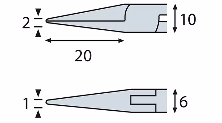 Elektronica-rondbektang ESD, glad gripoppervlak, ELORA-4720-OH E 2K uit de categorie zijsnijders met GTIN 4022989128502 Elektronica-rondbektang ESD, glad grijpoppervlak, ELORA-4720-OH E 2K van het merk ELORA uit het tangenprogramma