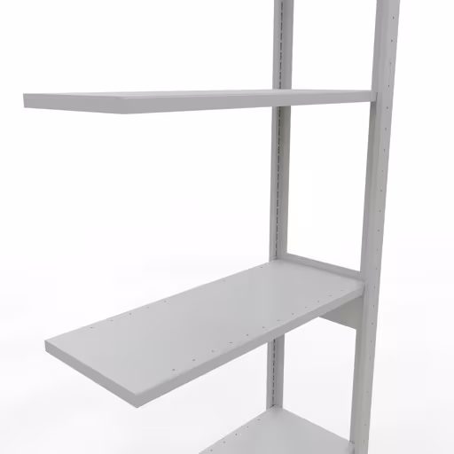 Productafbeelding nr. 6 van het artikel aanbouwrekken, legbord-insteeksysteem MULTIplus150, 2500 x 750 x 300 mm, 6 legborden, RAL 7035 lichtgrijs uit het insteeksysteem-assortiment van Schulte Lagertechnik