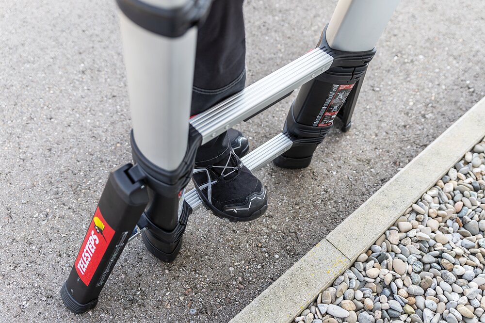 Milieubild 3817824 Munk opstap telescopische ladder Prime Line 9 treden