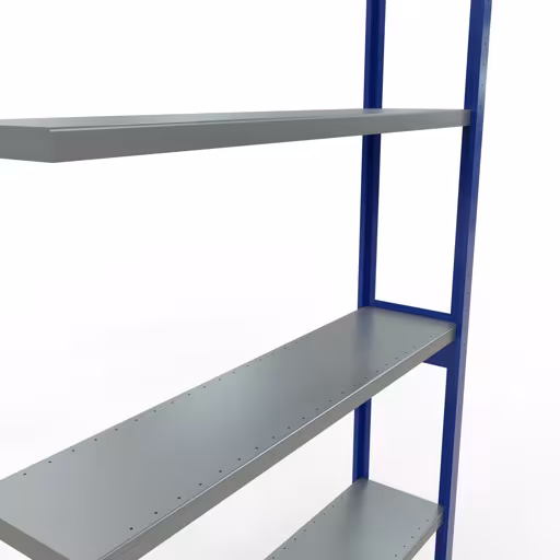 Aanbouwrekken, legbordstellingen, insteeksysteem MULTIplus250, 3000 x 1300 x 300 mm (HxBxD), 7 legborden, lengtestangen, RAL 5010 gentiaanblauw/verzinkt uit de categorie aanbouwrekken met GTIN 4004514282415 Aanbouwrekken, rekken, insteeksysteem MULTIplus250, 3000 x 1300 x 300 mm, 7 legborden, lengtestangen, RAL 5010 gentiaanblauw/verzinkt van Schulte Lagertechnik uit het assortiment insteeksysteem