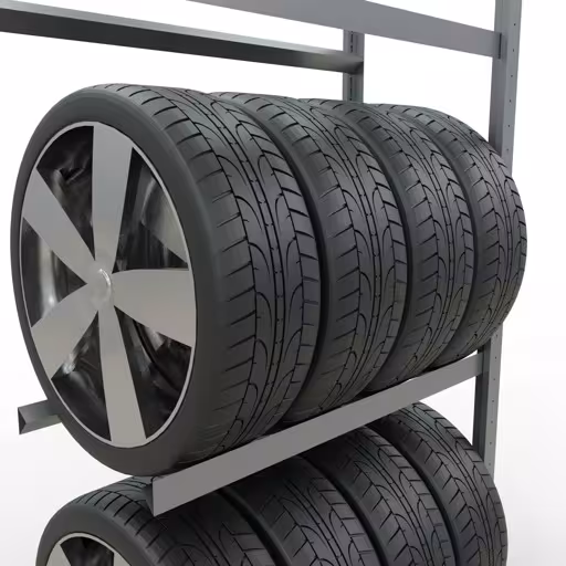 Productafbeelding nr. 11 van het artikel Aanbouwrek, wielen-/bandenrek, 2000 x 900 x 400 mm (HxBxD), verzinkt, 3 opslagniveaus met 150 kg vakbelasting per niveau Figuur nr. 11 van het artikel aanbouwrek, wielen-/bandenrek, 2000 x 900 x 400 mm, verzinkt, 3 opslagniveaus met 150 kg vakbelasting per niveau uit de productgroep legbordstellingen van Schulte Lagertechnik