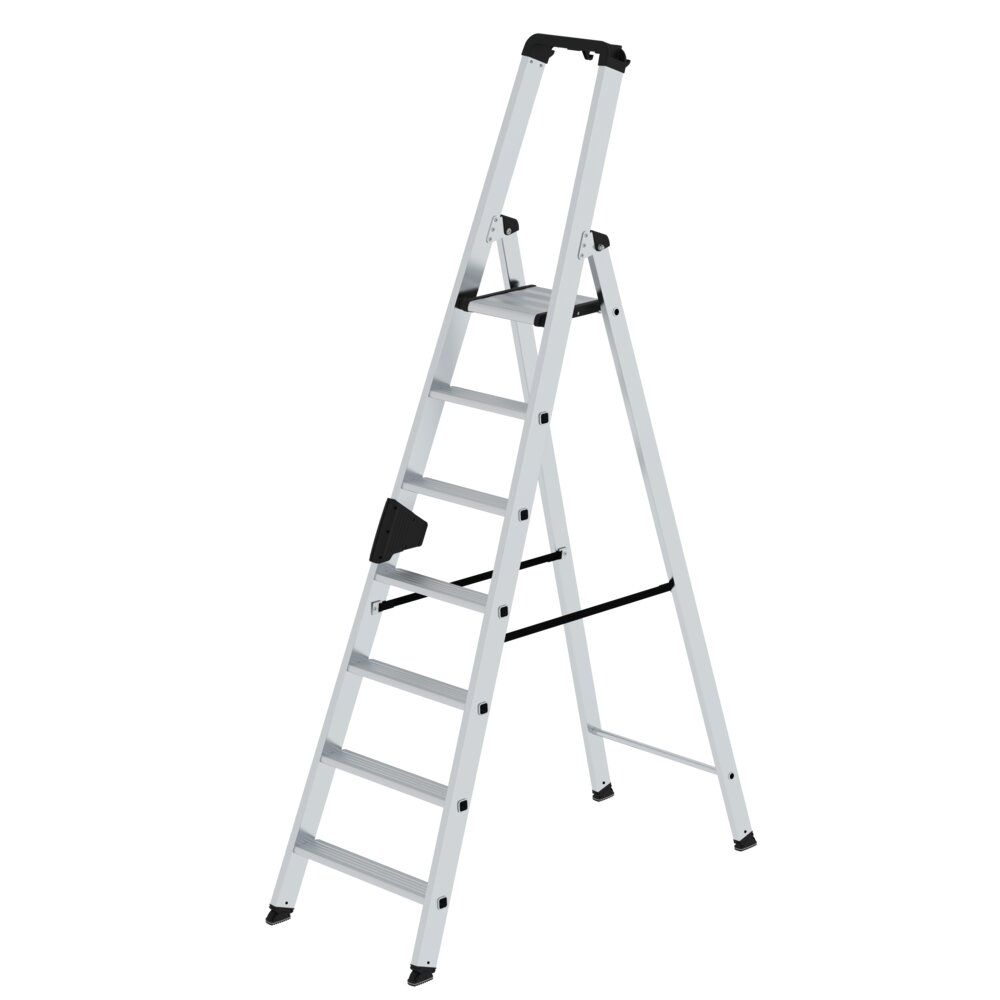 Munk-trapladder, eenzijdig toegankelijk, 7 treden, van Günzburger Steigtechnik Munk trapladder, enkelzijdige toegang, uit de categorie trapladders, artikelnummer 040107