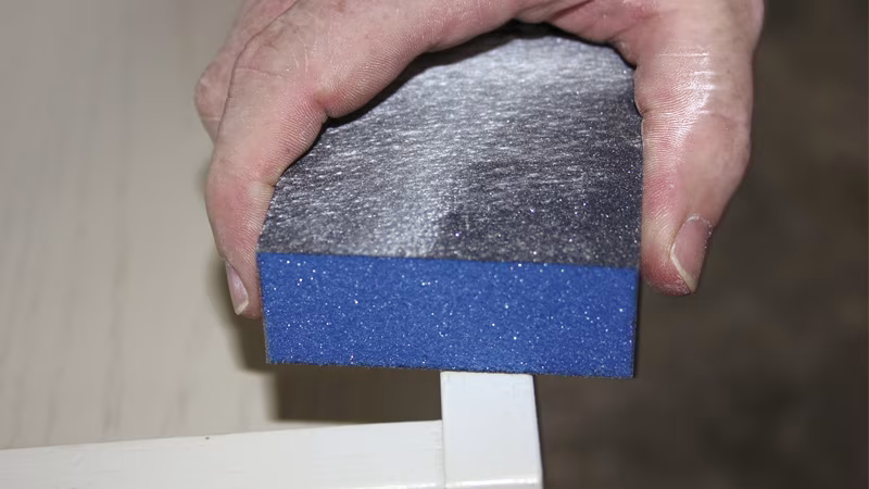 Professionele schuurspons set van 3, korrel 60 Person, Körperteil, Finger, Hand