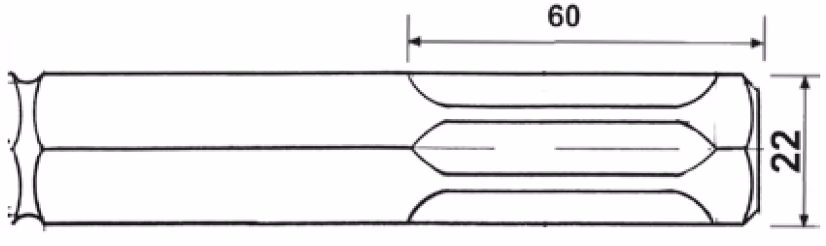 Platte beitel voor HILTI TP 805/905 30x360 mm van het merk PROJAHN uit het assortiment machineaccessoires