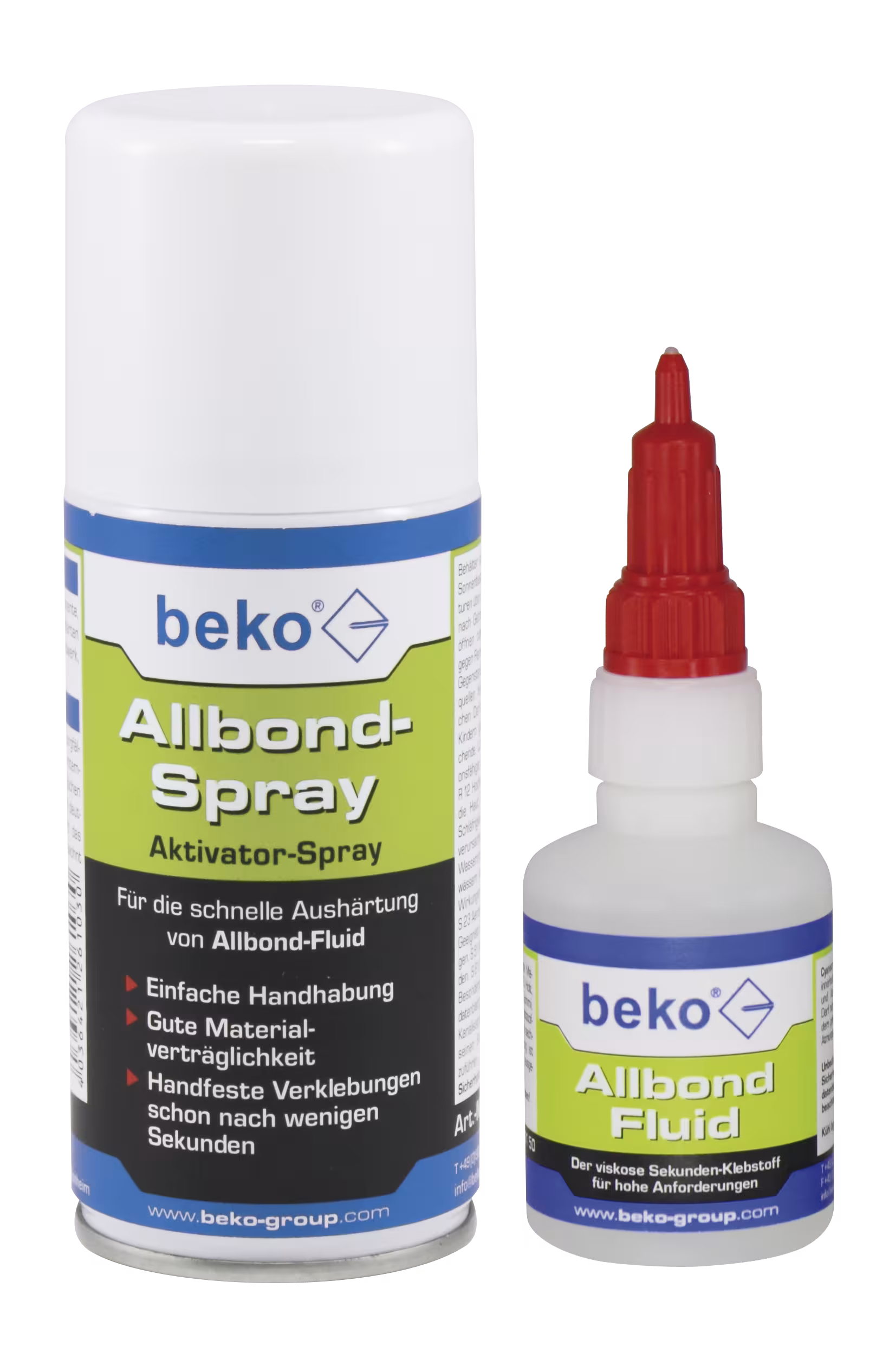 Allbond-set: 50 g Allbond-vloeistof + 150 ml spray, in blisterverpakking uit de categorie montagelijm met artikelnr. 261 250