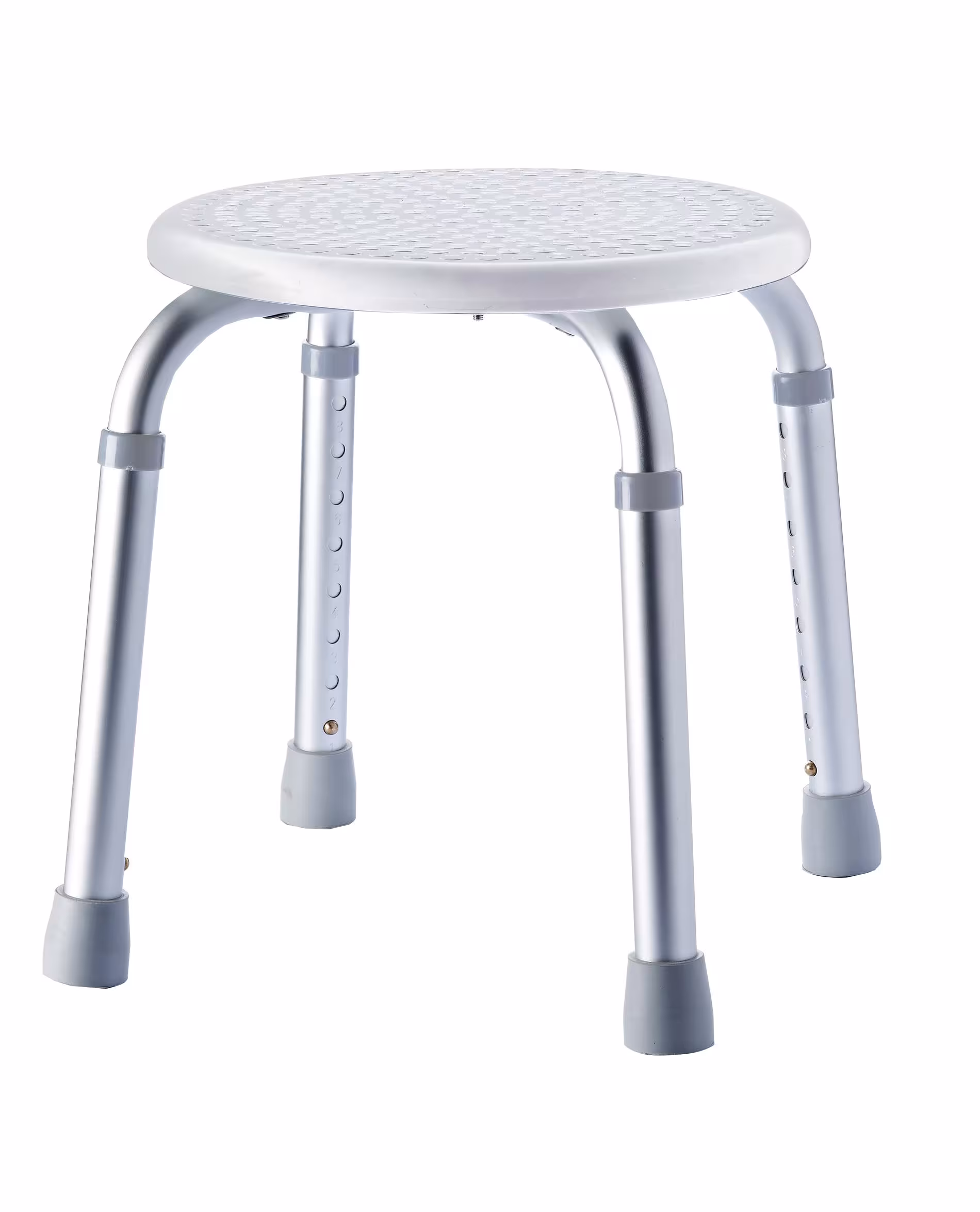 Badkamerkruk Ted, wit, in hoogte verstelbaar, kruk, stoelen, kruk, artikelnr. A00603101