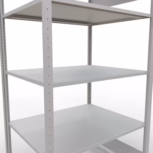 Basisplank, legplank, insteeksysteem MULTIplus150, 2000 x 1000 x 800 mm (HxBxD), 5 legborden, lengtestangen, RAL 7035 lichtgrijs uit de categorie basisplanken met de GTIN 4004514293435 Basisplank, legbord, insteeksysteem MULTIplus150, 2000 x 1000 x 800 mm, 5 legborden, RAL 7035 lichtgrijs van het merk Schulte Lagertechnik uit het assortiment insteeksysteem