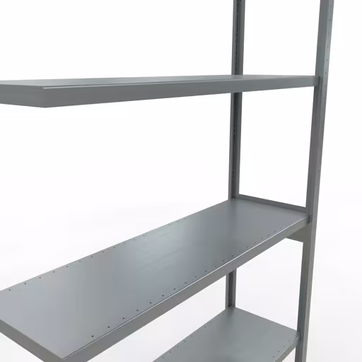 Aanbouwrekken, rekken, insteeksysteem MULTIplus250, 3000 x 1300 x 400 mm, 7 planken, verzinkt van Schulte Lagertechnik uit de categorie insteeksystemen