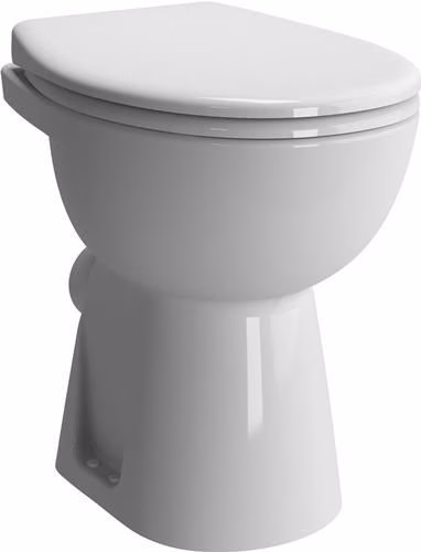 VITRA Conforma vrijstaand toilet met 60 mm horizontale afvoer, open achterkant, hoogglans wit, uit de categorie vrijstaande toiletten met artikelnummer 6000697077