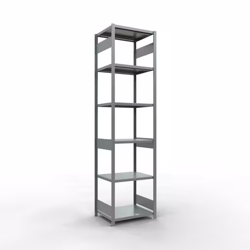 Figuur nr. 14 van het artikel basisrek, legbord, insteeksysteem MULTIplus250, 3000 x 750 x 600 mm, 7 legborden, lengtestangen, verzinkt uit de insteeksysteem productgroep van Schulte Lagertechnik.