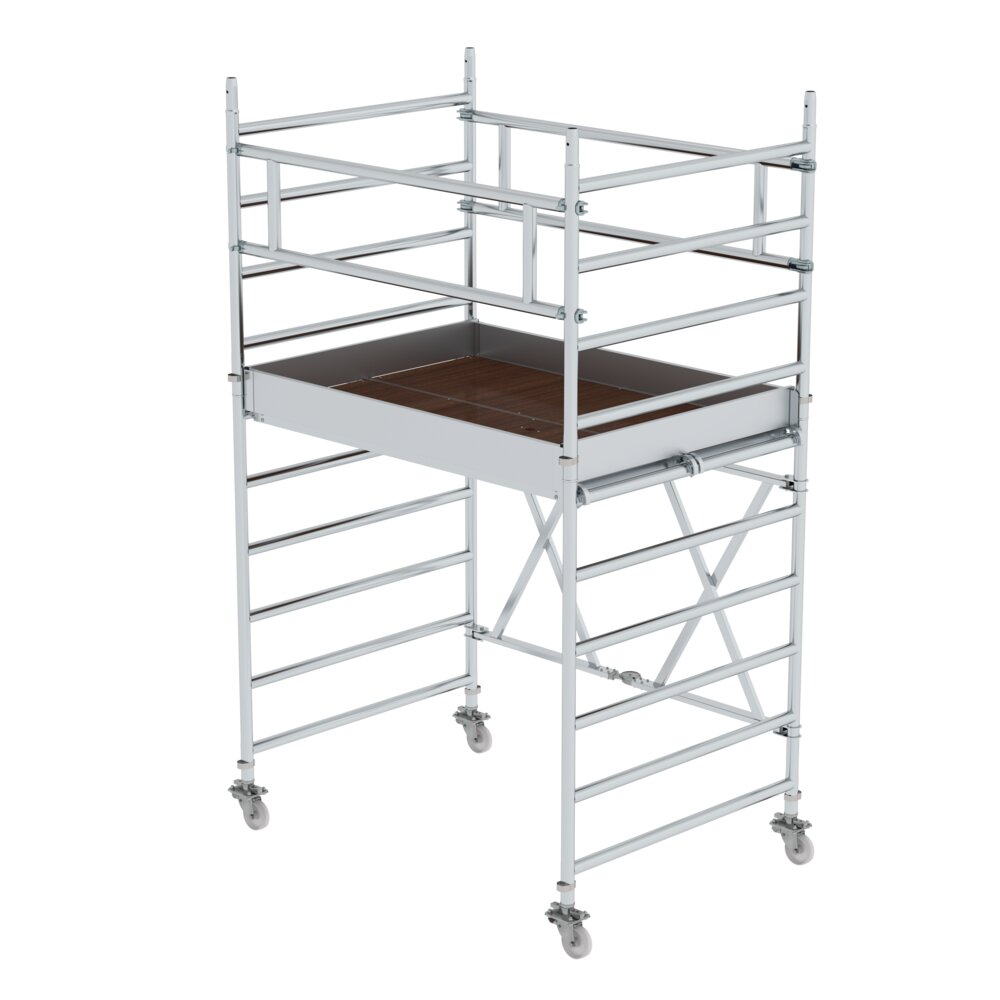 Munk vouwsteiger 1,35 x 1,80 m, platformhoogte 1,80 m, van Günzburger Steigtechnik Munk vouwsteiger 0,75 x 1,80 m uit de categorie Vouwsteigers met artikelnummer 115200