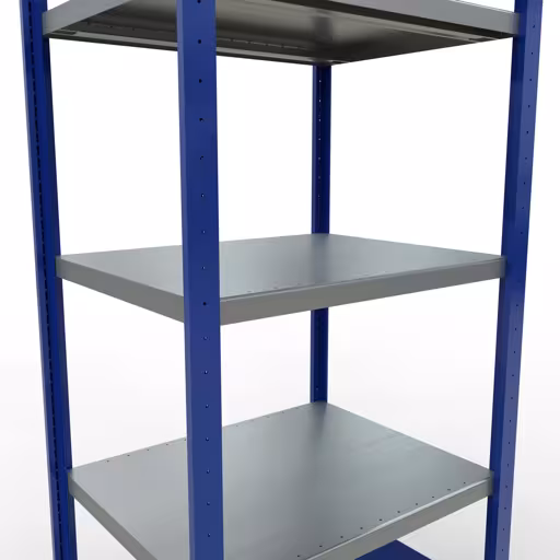 Figuur nr. 13 van het artikel basisrek, legbord, insteeksysteem MULTIplus250, 2000 x 750 x 600 mm, 5 legborden, lengtestangen, RAL 5010 gentiaanblauw/verzinkt/verzinkt uit de insteeksysteem productgroep van Schulte Lagertechnik.