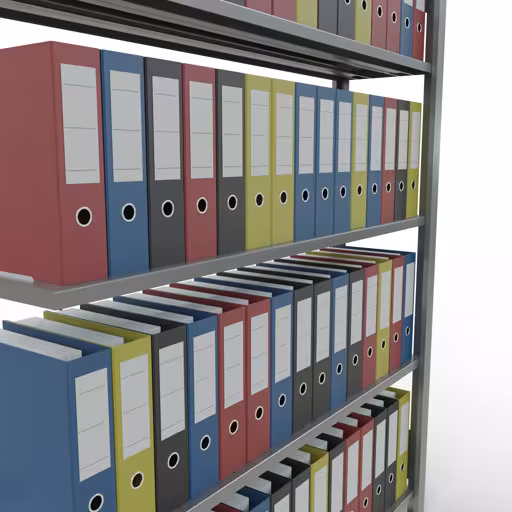 Aanbouwrekken, kantoorrekken, insteeksysteem MULTIplus85, 1800 x 1300 x 300 mm, 5 legborden, kruisschoor, verzinkt, met aanslagbeugel van Schulte Lagertechnik uit het assortiment kantoorrekken