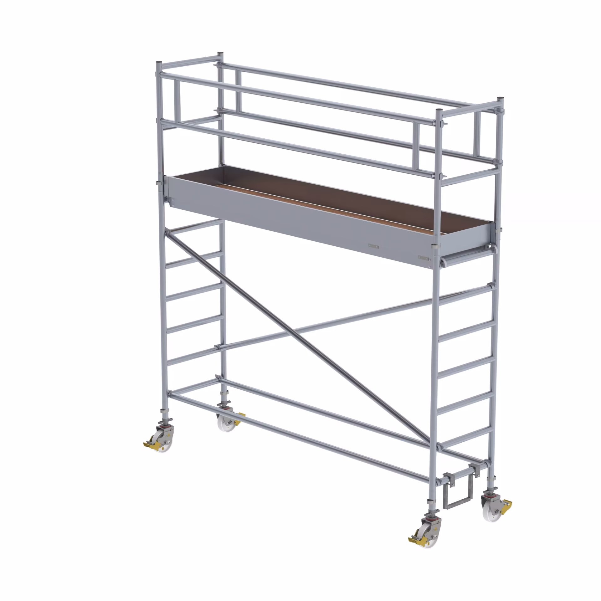 Rolsteiger 0,75 x 3,0 m platformhoogte 2,35 m van Munk uit de categorie steigers
