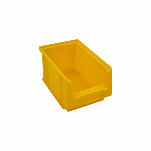 Open opbergdoos, dxbxh 230x150x125mm, geel, polypropyleen van Schulte Lagertechnik uit het assortiment stellingstellingen