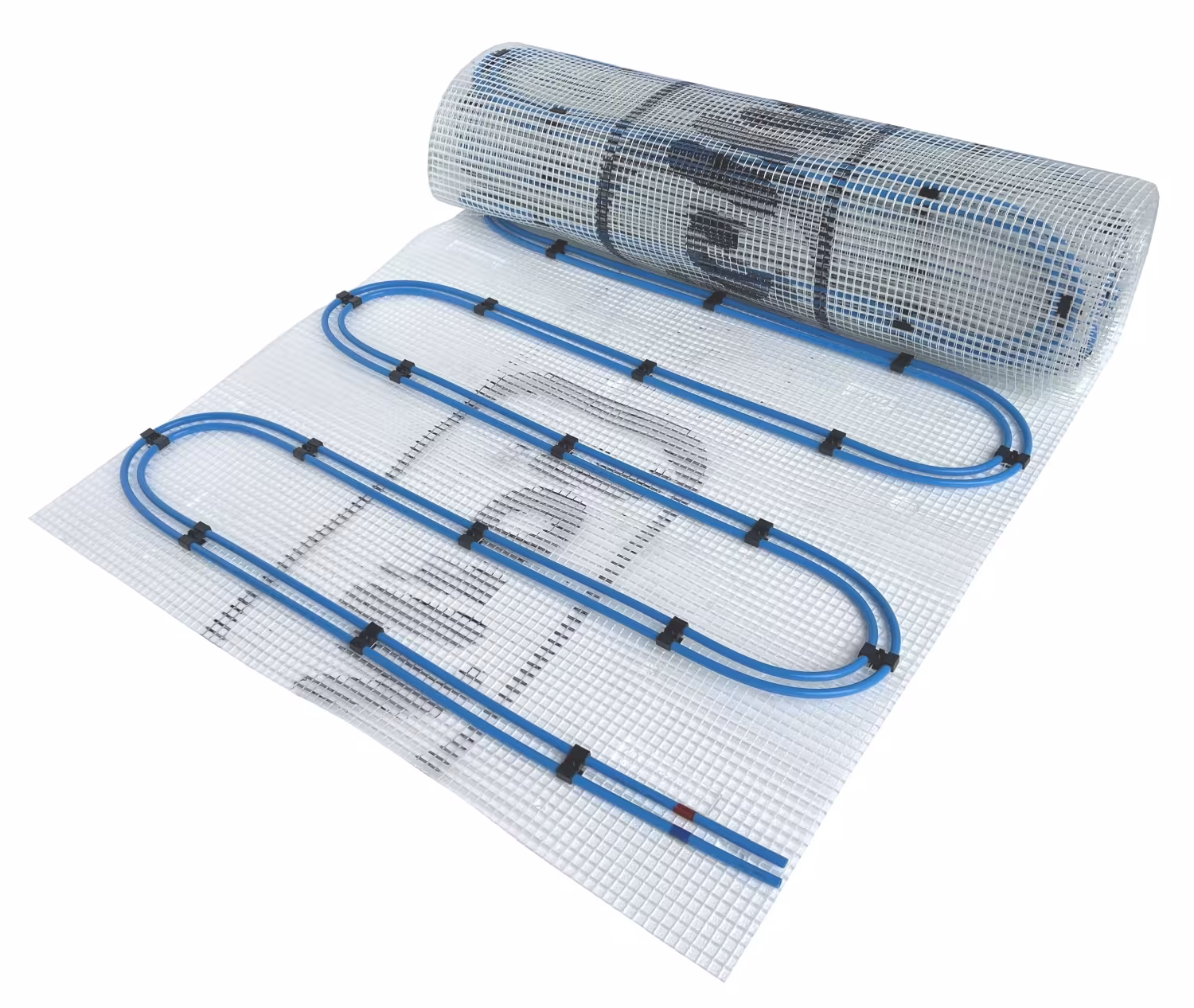 HoWaTech Duo warmwater vloerverwarming | Set met dubbelpijps verwarmingsmat en E-bedieningskast WLAN Touch (zwart) verwarmingsoppervlak 10m² uit de categorie dunnefilm vloerverwarming met de GTIN 4250409141910 Duo warmwater vloerverwarming | Set met dubbele buisverwarmingsmat en WLAN Touch elektronische bedieningskast (zwart) van HoWaTech uit de categorie dunnelaagvloerverwarming