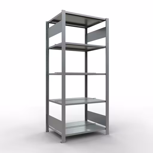 Afbeelding nr. 13 van het artikel, kantoorrekken, insteeksysteem MULTIplus150, 1800 x 750 x 600 mm, 5 legborden, verzinkt, met middenaanslag uit de productgroep kantoorrekken van Schulte Lagertechnik
