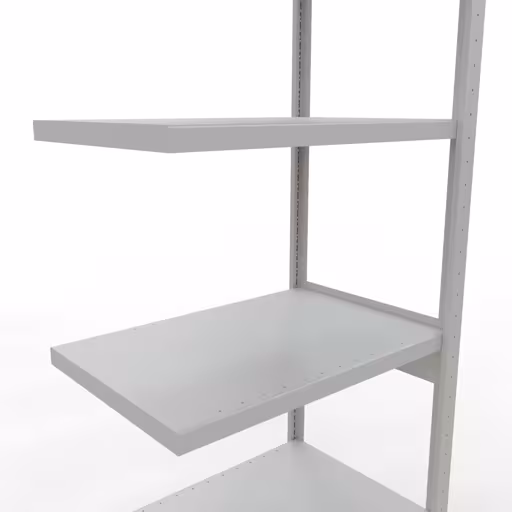 Figuur nr. 10 van het artikel aanbouwrekken, legbordstellingen, insteeksysteem MULTIplus250, 2500 x 750 x 500 mm, 6 legborden, RAL 7035 lichtgrijs uit de productgroep insteeksysteem van het merk Schulte Lagertechnik.