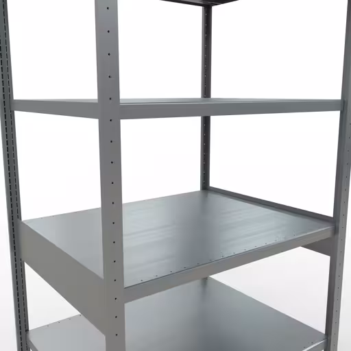 Productafbeelding nr. 12 van het artikel basisplank, legbord, insteeksysteem MULTIplus330, 2500 x 1000 x 800 mm (HxBxD), 6 legborden, lengtestangen, verzinkt Afbeelding nr. 12 van het artikel basisrek, legbord, insteeksysteem MULTIplus330, 2500 x 1000 x 800 mm, 6 legborden, lengtestangen, verzinkt uit de productgroep insteeksysteem van Schulte Lagertechnik