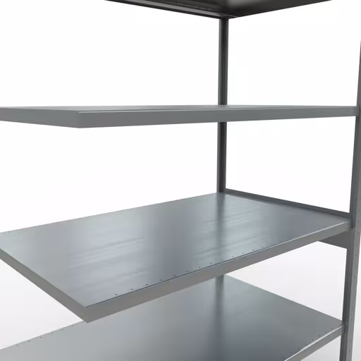 Afbeelding nr. 15 van het artikel aanbouwrekken, legbordstellingen, insteeksysteem MULTIplus250, 2500 x 1300 x 800 mm, 6 legborden, lengtestangen, verzinkt uit de productgroep insteeksysteem van Schulte Lagertechnik.