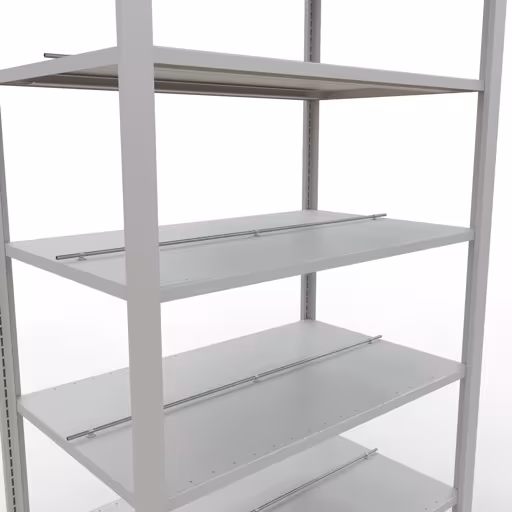 Figuur nr. 15 van het artikel basisplank, kantoorplank, insteeksysteem MULTIplus150, 2300 x 1000 x 600 mm, 7 planken, met middenaanslag, lichtgrijs uit de productgroep kantoorplanken van het merk Schulte Lagertechnik.