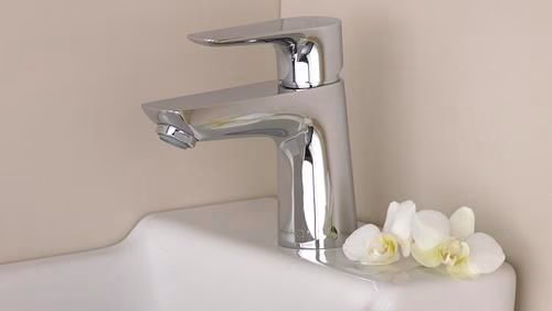 Hansgrohe TALIS E 80 monoknop wastafelmengkraan met waste 15 mm diameter en G 1 1/4" Baduitloop chroom