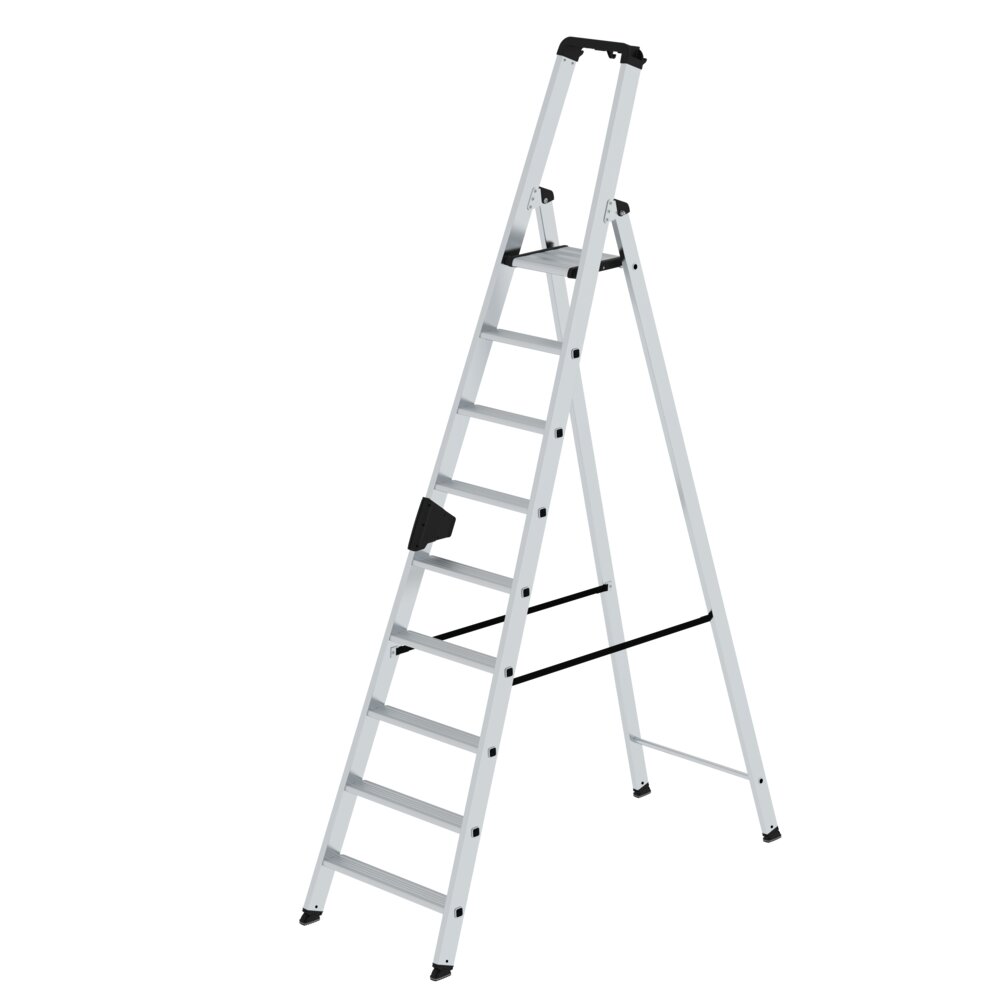 Munk-trapladder, eenzijdig toegankelijk, 9 treden, van Günzburger Steigtechnik Munk trapladder, enkelzijdige toegang, uit de categorie trapladders, artikelnummer 040109