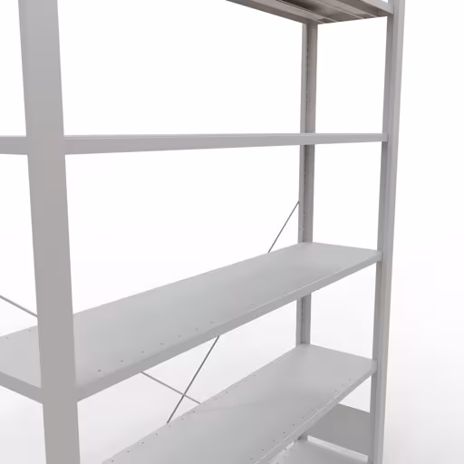 Afbeelding nr. 10 van het artikel, kantoorrekken, insteeksysteem MULTIplus85, 2000 x 1300 x 300 mm, 6 planken, zonder aanslaglijst, lichtgrijs uit de productgroep kantoorrekken van Schulte Lagertechnik
