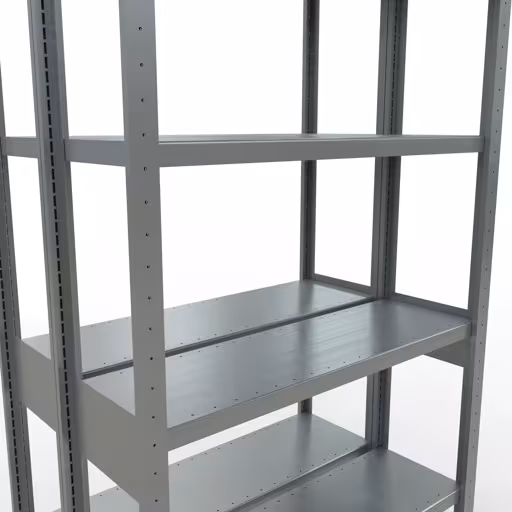 Andere weergave van het artikel Basisplank, dubbele plank, legplank-insteeksysteem MULTIplus250, 2500 x 1000 x (2x300) mm (HxBxD), 2x6 legborden, lengtestangen, verzinkt Andere weergave van het artikel basisplank, dubbele plank, legplank-insteeksysteem MULTIplus250, 2500 x 1000 x (2x300) mm, 2x6 legborden, lengtestangen, verzinkt uit de categorie legborden