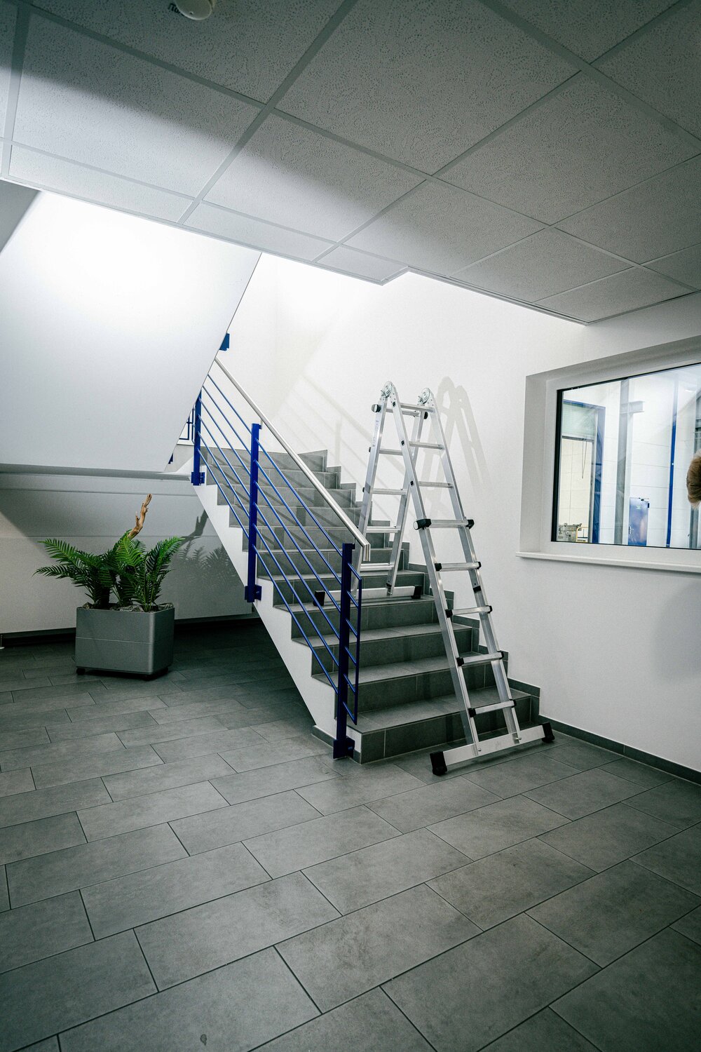 Milieubild 3813401 Munk telescoopladder 4-delig met dwarsbalk 4x6 sporten