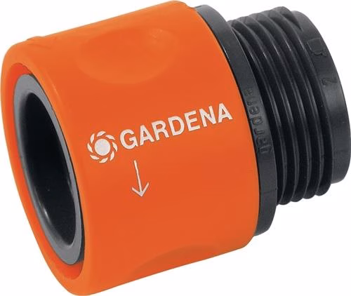 GARDENA kunststof overgangsslangconnector 26,5 mm G 3/4 inch uit de categorie slangconnectoren, koppelingen en fittingen met artikelnummer 4000350255
