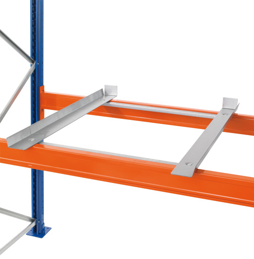 Extra afbeelding bij artikel Containersteunset voor palletstellingen, liggerdiepte 50 mm, 1200 x 800 mm (B x D), verzinkt vanaf accessoires