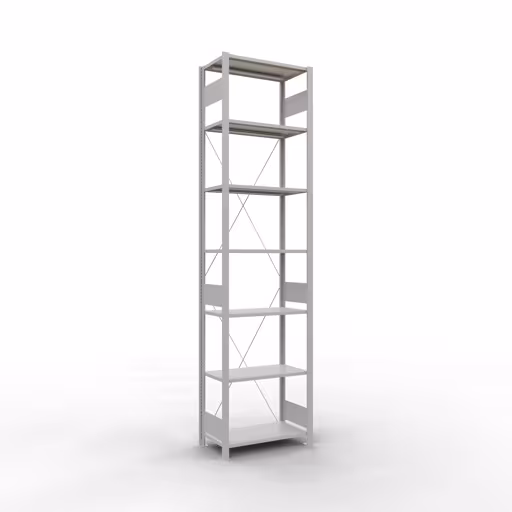 Productafbeelding nr. 13 van het artikel basisplank, legbord, insteeksysteem MULTIplus150, 3000 x 750 x 400 mm, 7 legborden, RAL 7035 lichtgrijs uit het insteeksysteem-assortiment van Schulte Lagertechnik