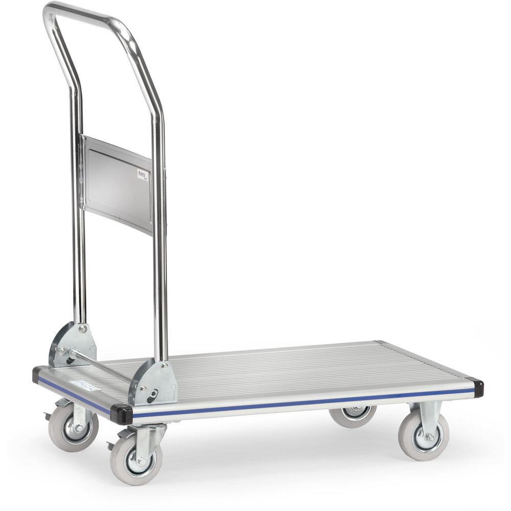 Aluminium platformwagen met opvouwbare buisvormige duwbeugel uit de categorie wagentjes met artikelnummer 3120