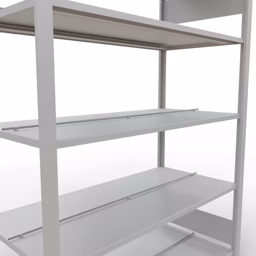 Afbeelding nr. 12 van het artikel, kantoorrekken, insteeksysteem MULTIplus150, 1800 x 1300 x 600 mm, 5 planken, met middenaanslag, lichtgrijs uit de productgroep kantoorrekken van Schulte Lagertechnik