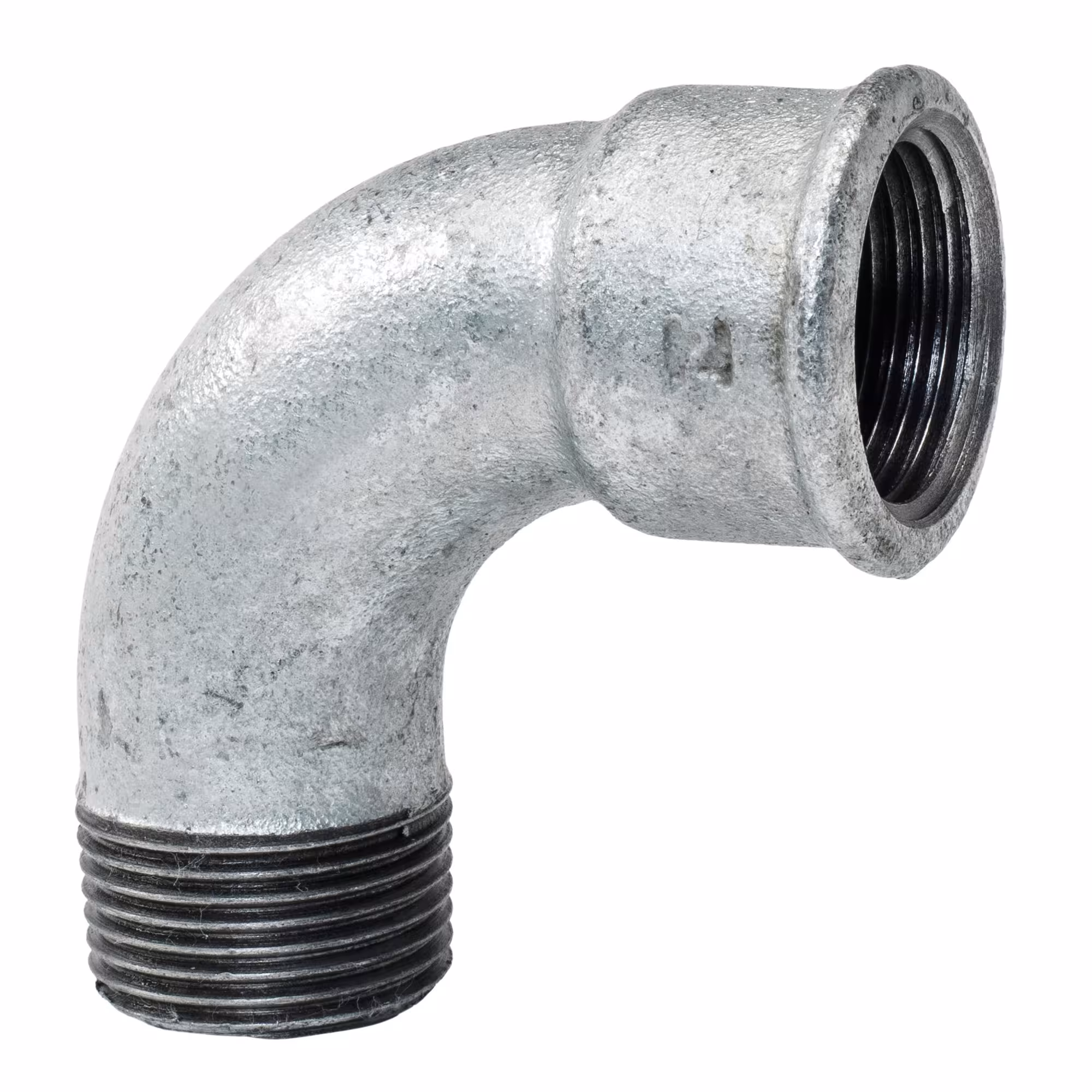 Korte bocht 3/4" 90 graden IT/AG verzinkt van Gebo Gegalvaniseerde bochten kort 90° binnen-naar-buitendraad, gegalvaniseerde schroefdraadfittingen, art.nr. 1A-5G