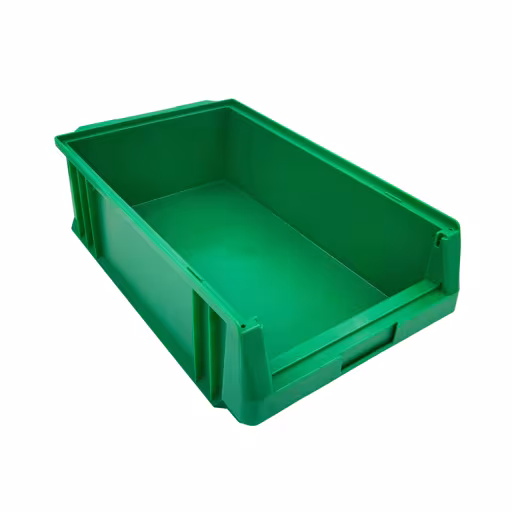 Open opbergdoos, dxbxh 150x315x500 mm, groen, polypropyleen van Schulte Lagertechnik Open opbergdoos, dxbxh 150x315x500 mm, groen, polypropyleen, opbergruimte voor kleine onderdelen, art.nr. 20207